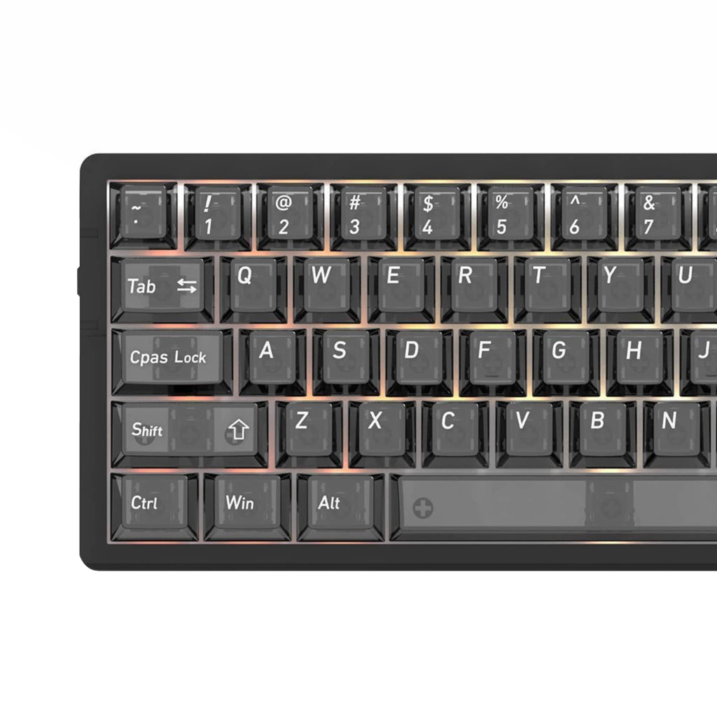 Crystal Clear PC Keycaps - 115 Key Set (Cherry Profile)