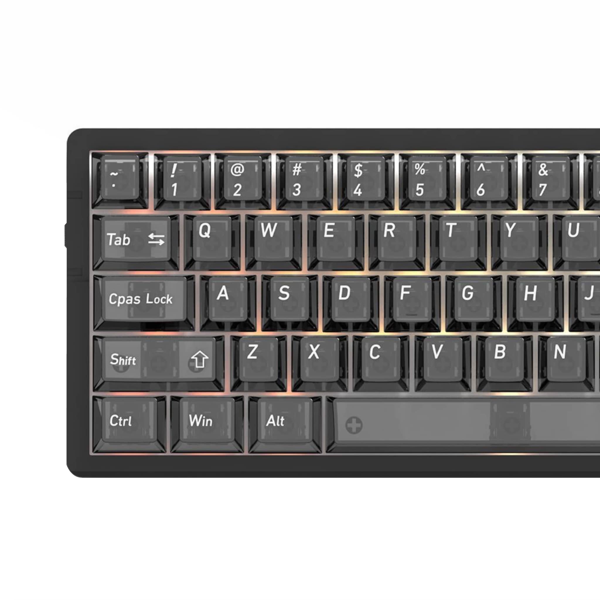 Crystal Clear PC Keycaps - 115 Key Set (Cherry Profile)