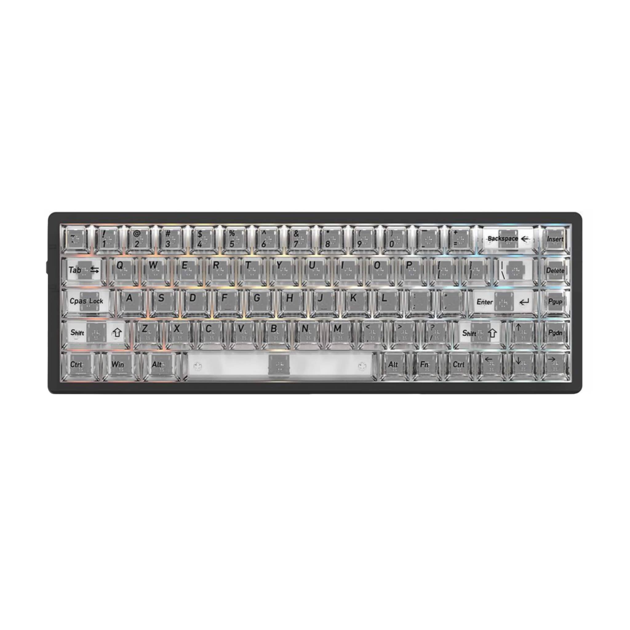 Crystal Clear PC Keycaps - 115 Key Set (Cherry Profile)