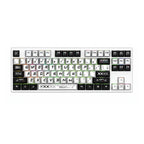 Custom Point Stream theme mechanical keyboard keycaps with white and black legends on a minimalist TKL layout.