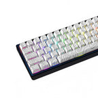 Custom mechanical keyboard keycap set featuring a black-and-white topographic contour line design, shown on a minimalist white background.